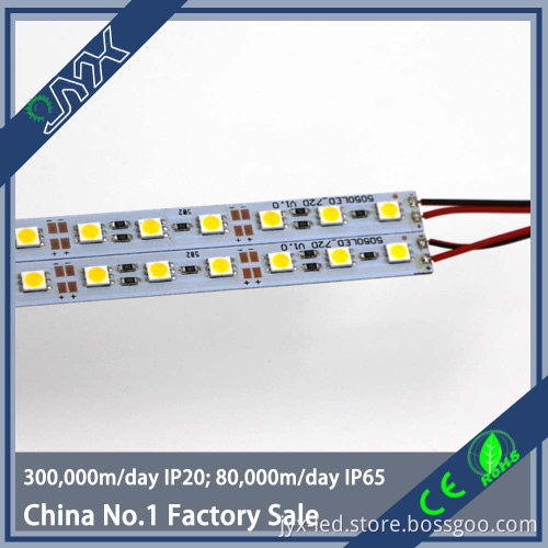 High Bright lumen Hard Rigid Bar light DC12V 72led SMD 5630/5730 Aluminum Alloy Led Strip light Warm white/Cool White